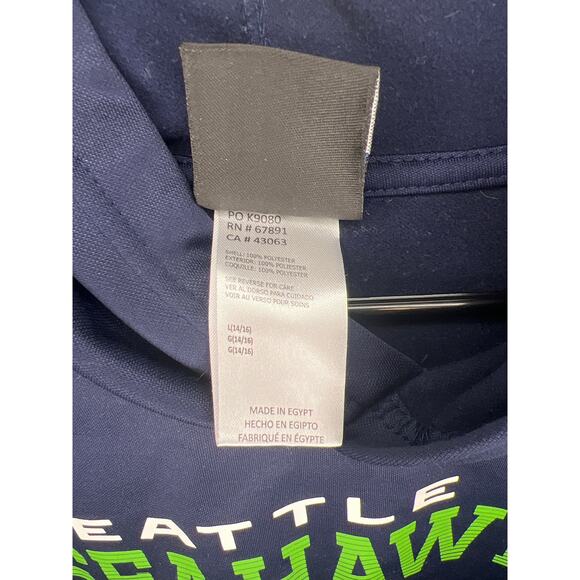 Seattle Seahawks Hoodie Sweatshirt Youth‎ size 14/16 - Picture 4 of 4